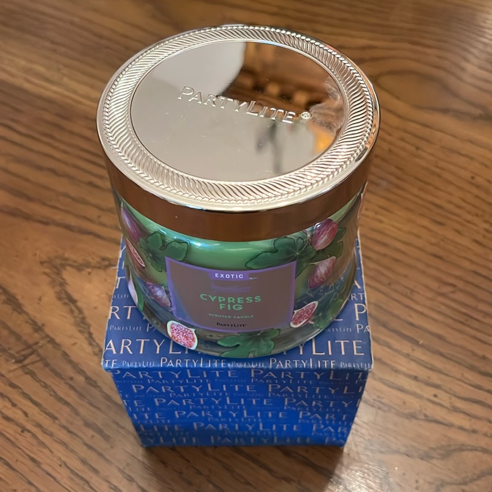 PartyLite Cypress‎ Fig candle, new in box